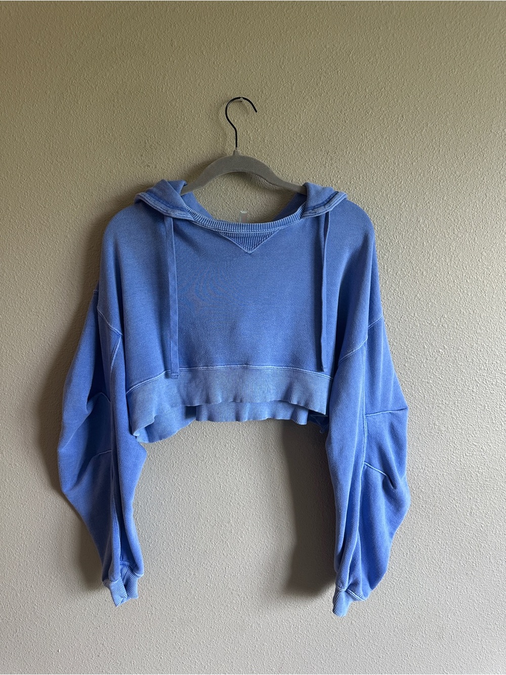 FP Movement by Free People Cropped Hoodie in Periwinkle XS